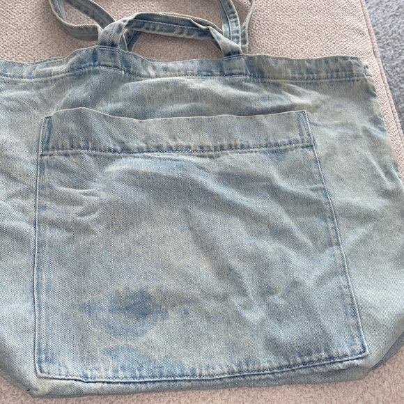 BAGGU giant denim tote NWT - Picture 10 of 11